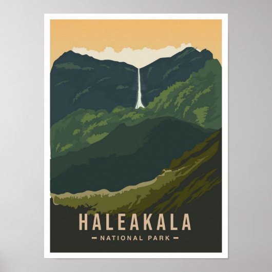 Haleakala National Park Hawaii VS Reis  Poster (Voorkant)