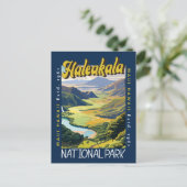 Haleakala National Park Illustratie noodlijdend Briefkaart (Staand voorkant)