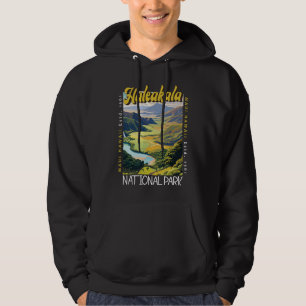Haleakala National Park Illustratie noodlijdend Hoodie