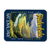Haleakala National Park Illustratie noodlijdend Magneet (Horizontaal)