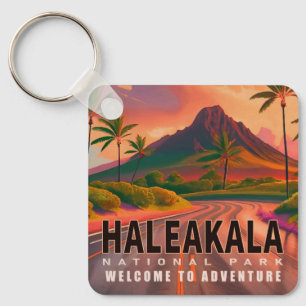 Haleakala National Park Maui Road Volcano Vintage Sleutelhanger