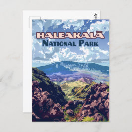 Haleakala National Park Maui Volcano Hawaii Briefkaart