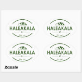 Haleakala National Park Ovale Sticker (Vel)