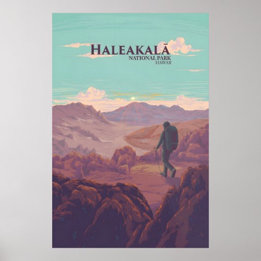 Haleakalā National Park Reisposter Poster (Voorkant)