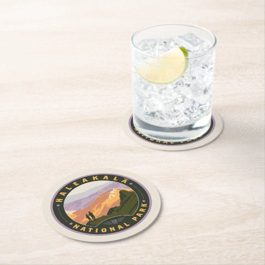Haleakala National Park Ronde Kartonnen Onderzetter (Insitu)