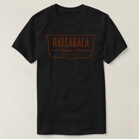 Haleakala National Park Shield Brown T-shirt (Design voorkant)