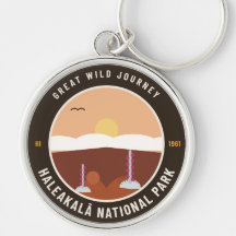 Haleakalā National Park Vintage Badge Sleutelhange