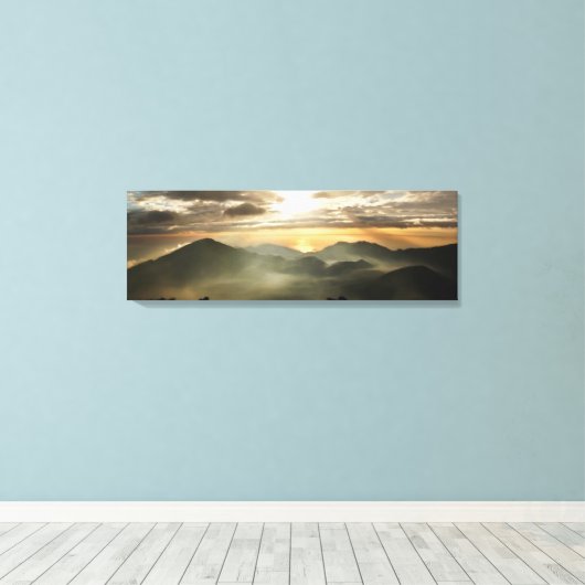 Haleakala zonsopgang canvas afdruk (Insitu (Houten vloer))