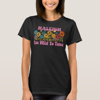 HALEIGH Naam Schattige Retro Meisjes Wildflower HA T-shirt