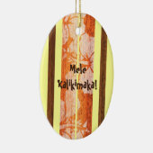 Haleiwa Faux Wood Surfboard Ornament (Rechts)