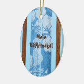 Haleiwa  Faux Wood Surfboard Ornament (Links)