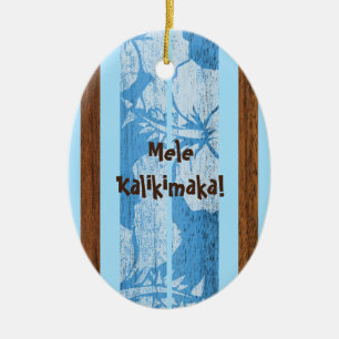 Haleiwa Faux Wood Surfboard Ornament