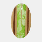 Haleiwa Faux Wood Surfboard Ornament (Rechts)