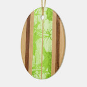 Haleiwa Faux Wood Surfboard Ornament (Links)