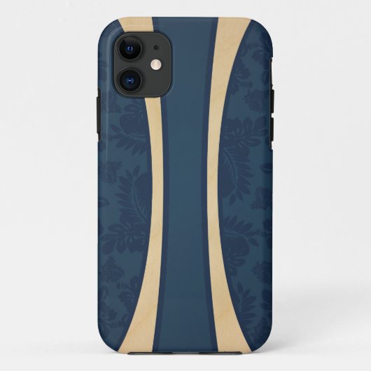 Haleiwa Hawaiaanse Gestreepte Surfplank Esdoorn Case-Mate iPhone Case (Achterkant)