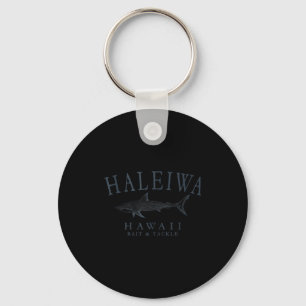 Haleiwa hawaii haai retro leisteen kunst vis tank sleutelhanger