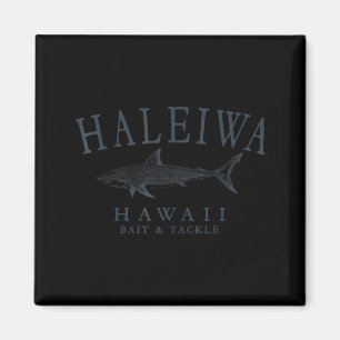 Haleiwa hawaii haai retro leisteen kunst vissen magneet