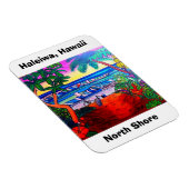 Haleiwa Hawaii Oahu Aloha Magnet Magneet (Rechterzijde)