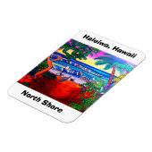 Haleiwa Hawaii Oahu Aloha Magnet Magneet (Linkerzijde)