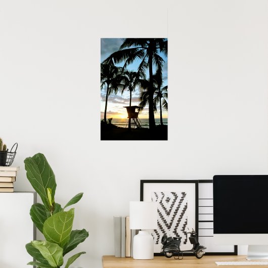Haleiwa Sunset Poster (Thuiskantoor)