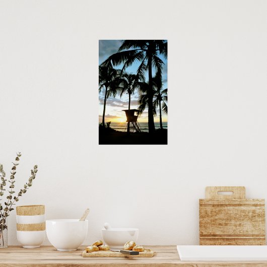 Haleiwa Sunset Poster (Keuken)
