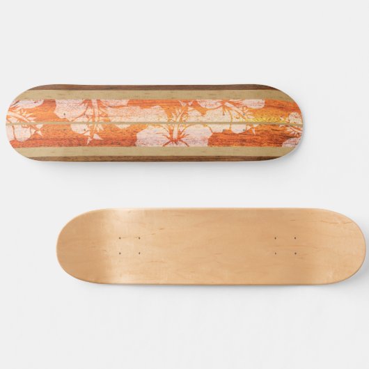 Haleiwa  Surf Faux Wood Skateboard (Horizontaal)