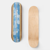 Haleiwa Surf Faux Wood Skateboard (Voorkant)