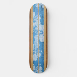 Haleiwa Surf Faux Wood Skateboard
