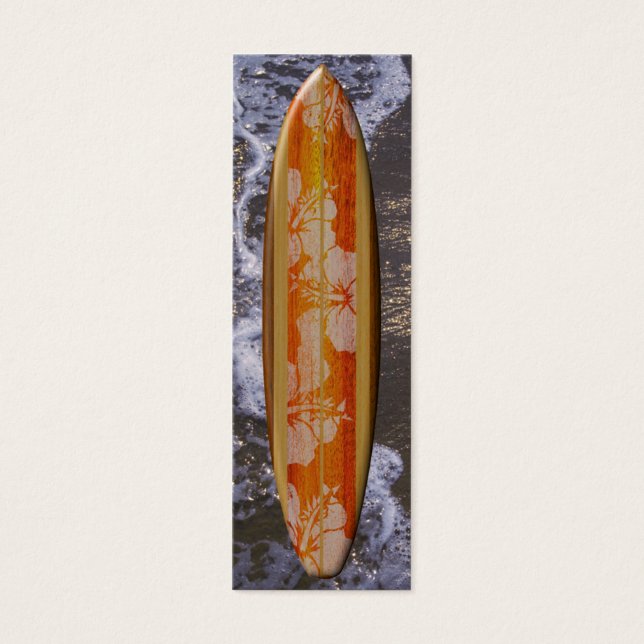Haleiwa Surfboard Bladwijzer Mini Visitekaartjes (Voorkant)