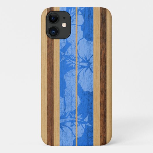 Haleiwa Surfboard Hawaiian Royal Blue Case-Mate iPhone Case (Achterkant)
