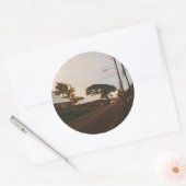 Haleiwa Surfer Town Ronde Sticker (Envelop)