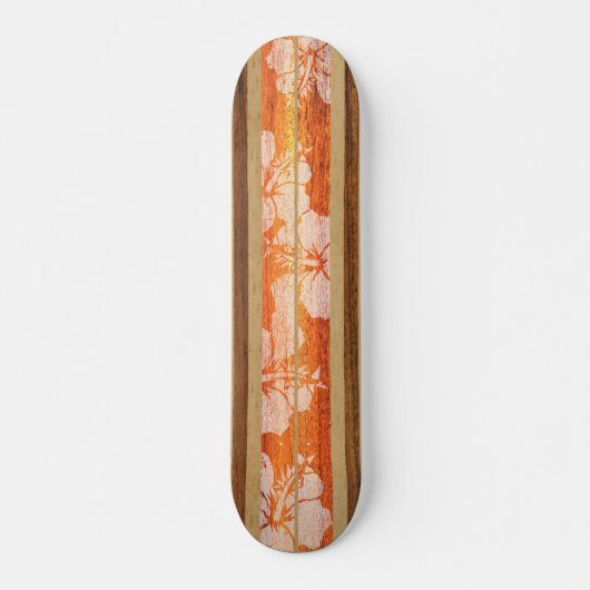 Haleiwa Vintage Surf Nep Maple Skateboard (Voorkant)