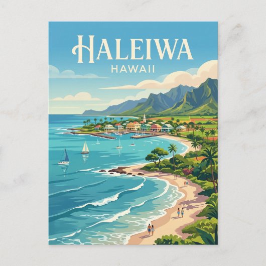 Haleiwa VS Briefkaart (Voorkant)