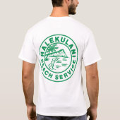 Halekulani Beach Service  T-Shirt (Achterkant)