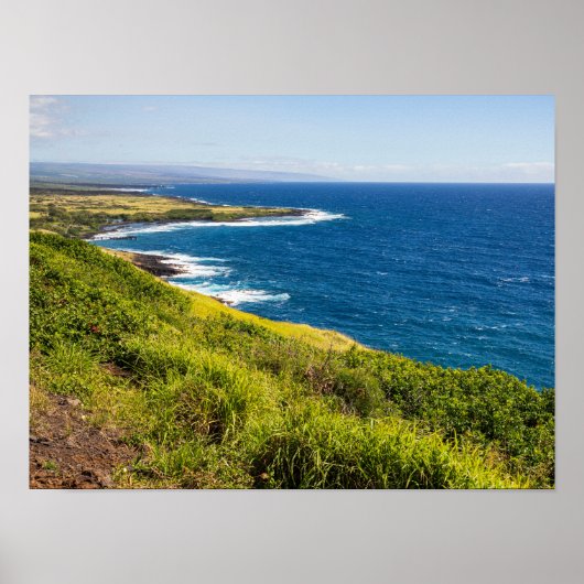 haleokane uitkijk boven honuapo bay poster (Voorkant)