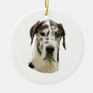 Halequin Great Dane foto Keramisch Ornament