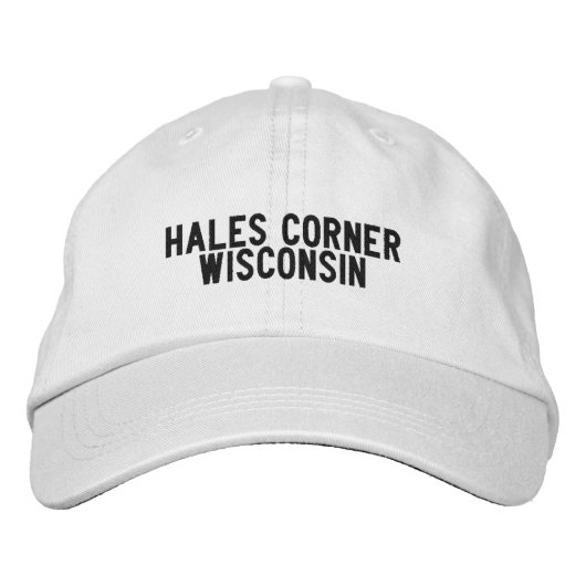 Hales Corner Wisconsin Hoed Geborduurde Pet (Voorkant)