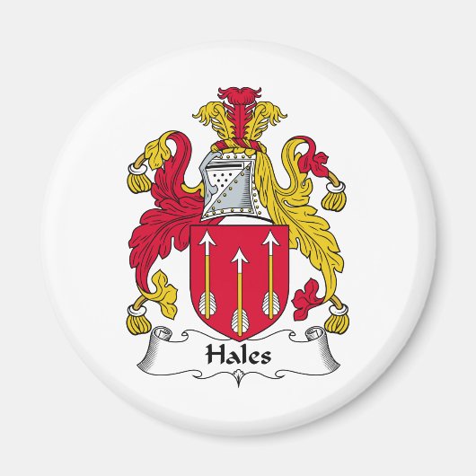 Hales familie Crest Magneet (Voorkant)