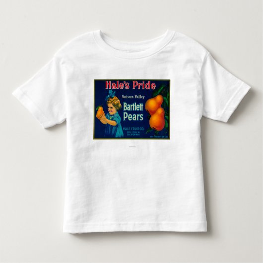 Hale's Pride Pear Crate LabelSuisun, CA Kinder Shirts (Voorkant)