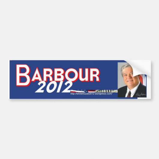 Haley Barbour 2012 Bumpersticker (Voorkant)