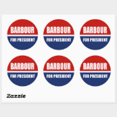 HALEY BARBOUR 2012 RONDE STICKER (Vel)