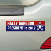 Haley Barbour in 2012 Bumpersticker (Op auto)