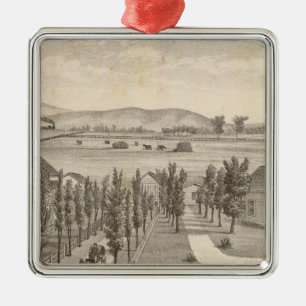 Haley res, boerderij metalen ornament