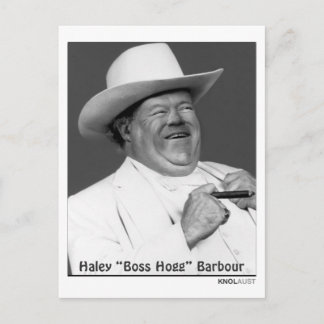 Haley "the Hogg" Barbour Briefkaart