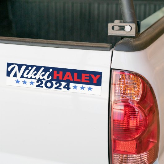 Haley voor President Nikki Haley 2024 Bumpersticker (Op Truck)