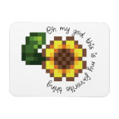 Haley Zonnebloem Magneet – Stardew Valley Geïnspir (Horizontaal)