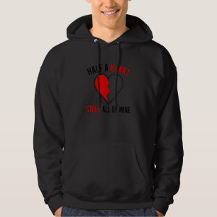 Half A Heart CHD Warrior Moeder Aangeboren Hartafw Hoodie