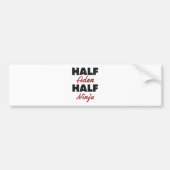 Half Aden Half Ninja Bumpersticker (Voorkant)