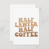 Half advocaat half koffie advocaat humor cadeau vo bedankkaart (Voorkant / Achterkant)
