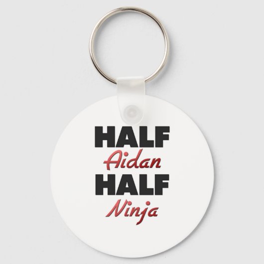 Half Aidan Half Ninja Sleutelhanger (Voorkant)